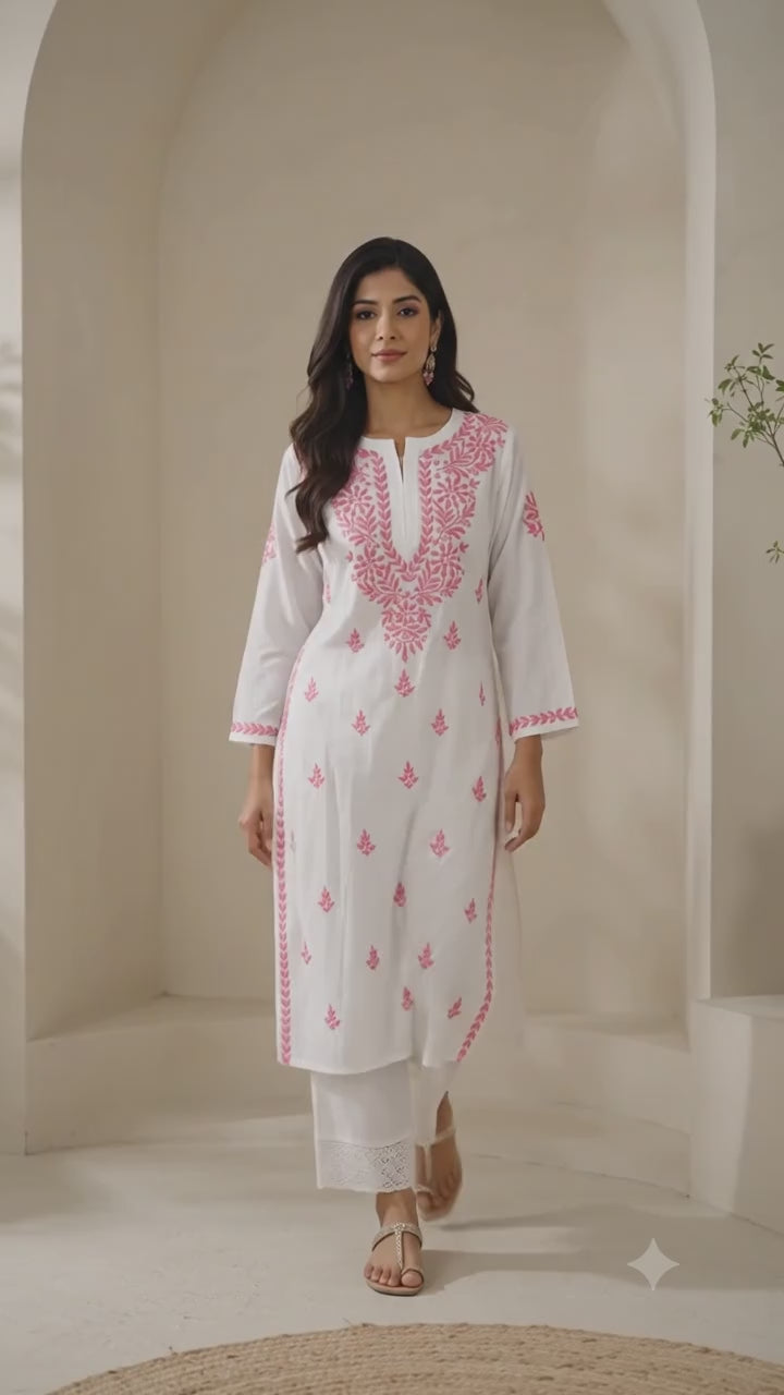 Chikankari White Kurta
