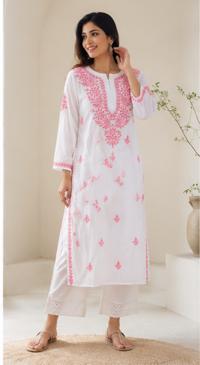Chikankari White Kurta