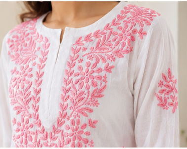 Chikankari White Kurta