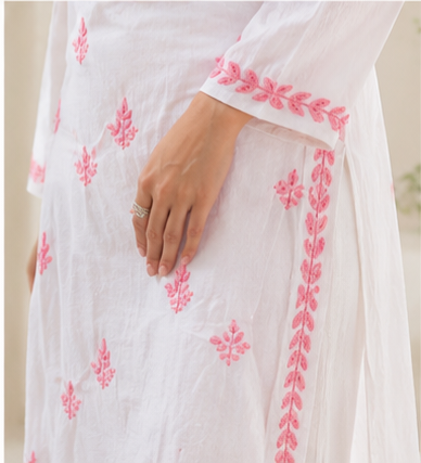 Chikankari White Kurta